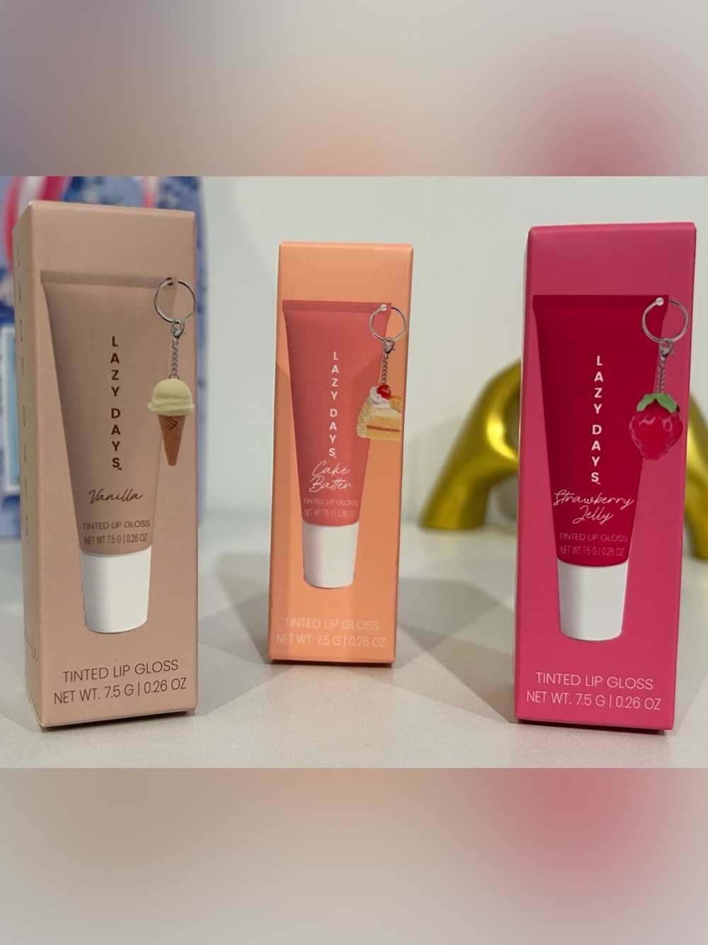 Lazy Days Tinted Lip Gloss with Charm